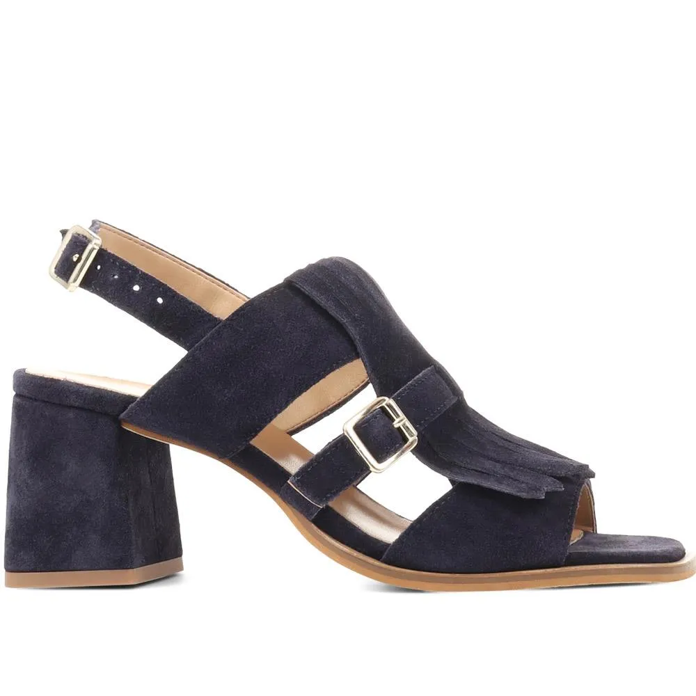 Kamila Block Heels - KAMILA / 323 634 - Navy sold by Jones Bootmaker
