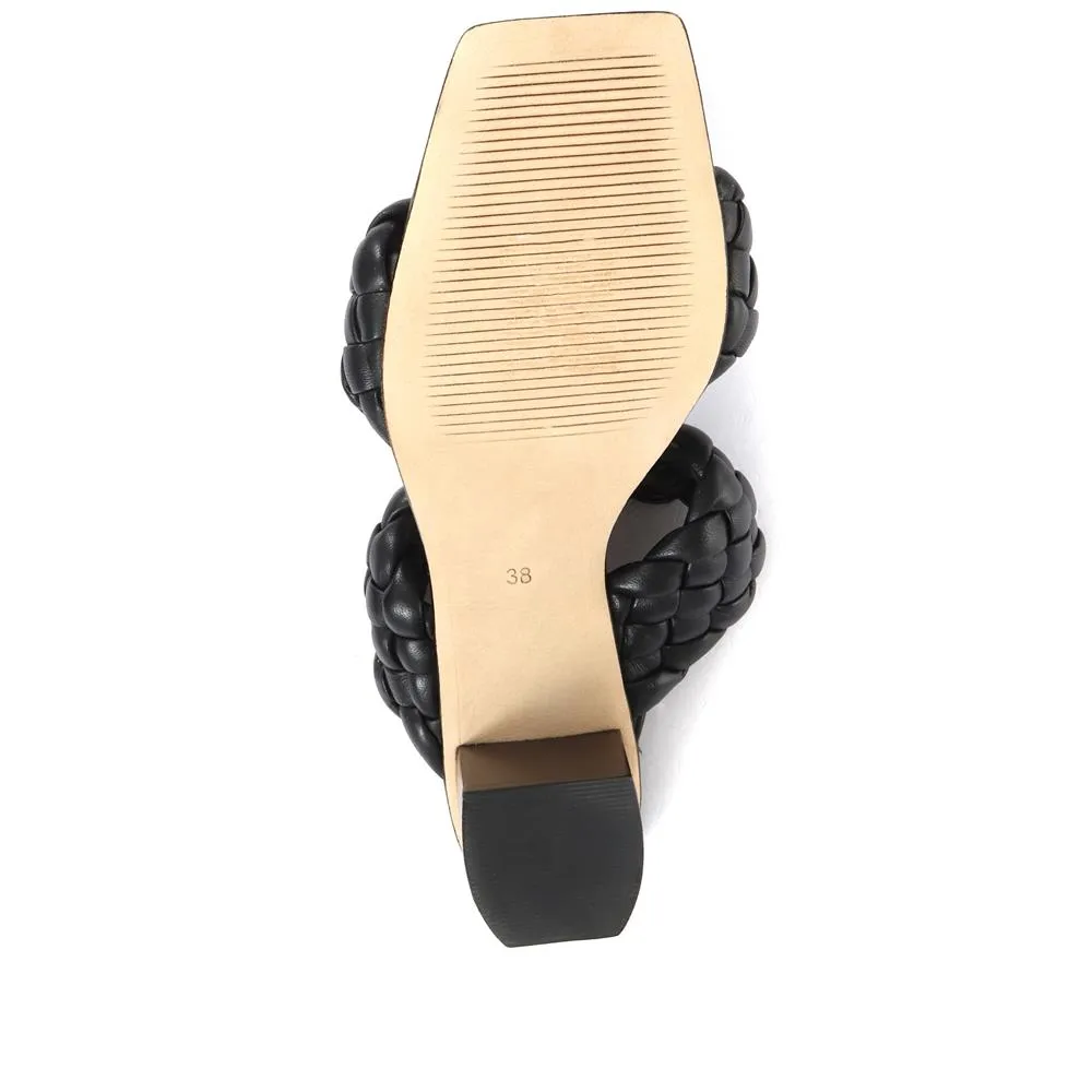 Monte Carlo Block Heeled Mules - MONTECARLO / 319 934 - Black sold by Jones Bootmaker product image thumbnail 5