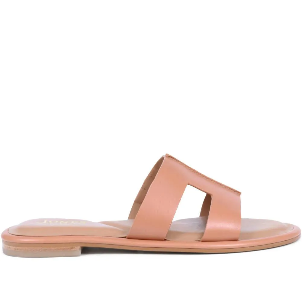 Lilli Leather Mule Sandals - LILLI / 323 349 - Tan sold by Jones Bootmaker