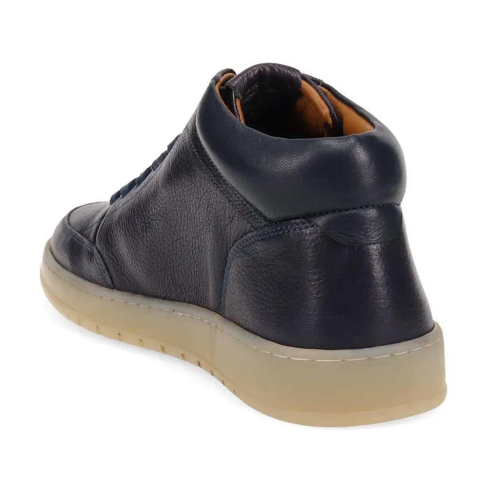 Stafford Leather Lace-Up Trainers - STAFFORD / 325 929 - Navy sold by Jones Bootmaker product image thumbnail 3