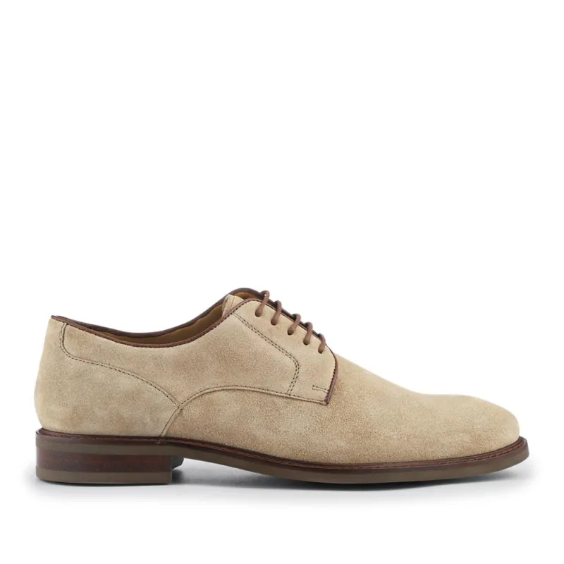 Malachi Smart Casual Leather Lace Up Shoes - MALACHI / 328 710 - Sand Suede sold by Jones Bootmaker