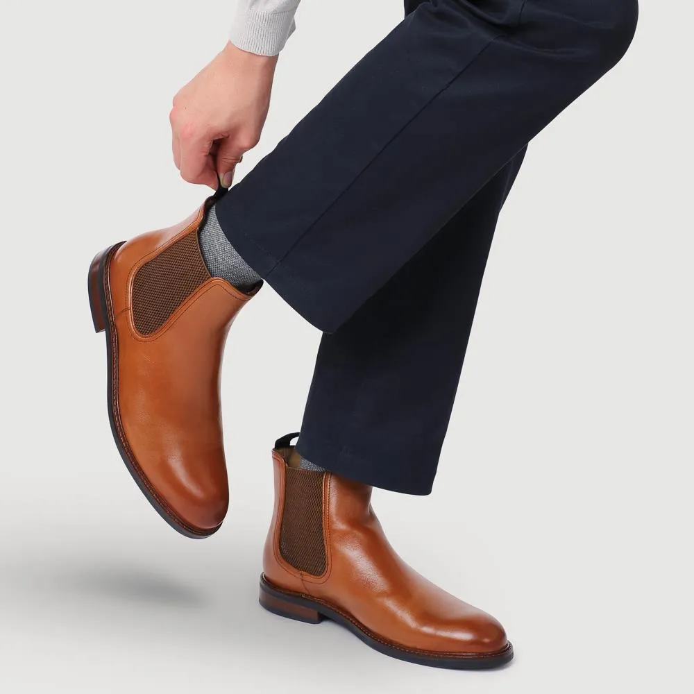 Eastbourne Leather Chelsea Boots - EASTBOURNE / 322 611 - Tan sold by Jones Bootmaker product image thumbnail 5