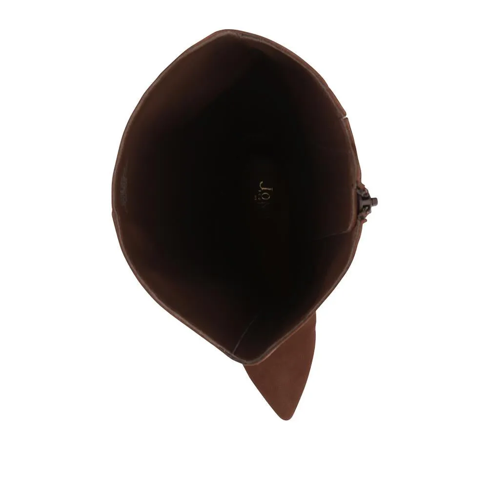 Catia Leather Long Boots - CATIA / 325 952 - Chocolate Suede sold by Jones Bootmaker product image thumbnail 4