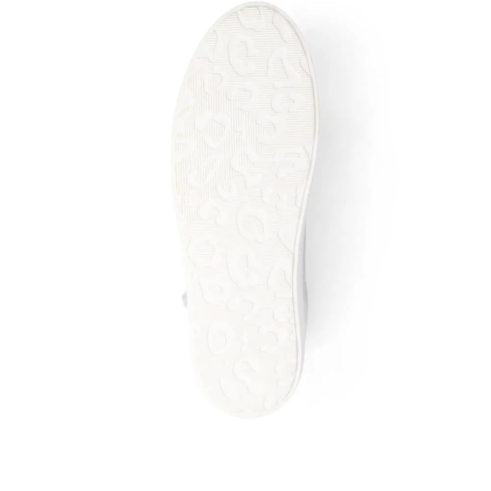 Amaliada Leather Platform Trainers - AMALIADA / 325 316 - Silver sold by Jones Bootmaker product image thumbnail 4