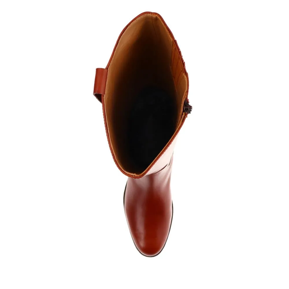 Emelia Medium Calf Fit Leather Boots - EMELIAM / 326 210 - Tan sold by Jones Bootmaker product image thumbnail 5