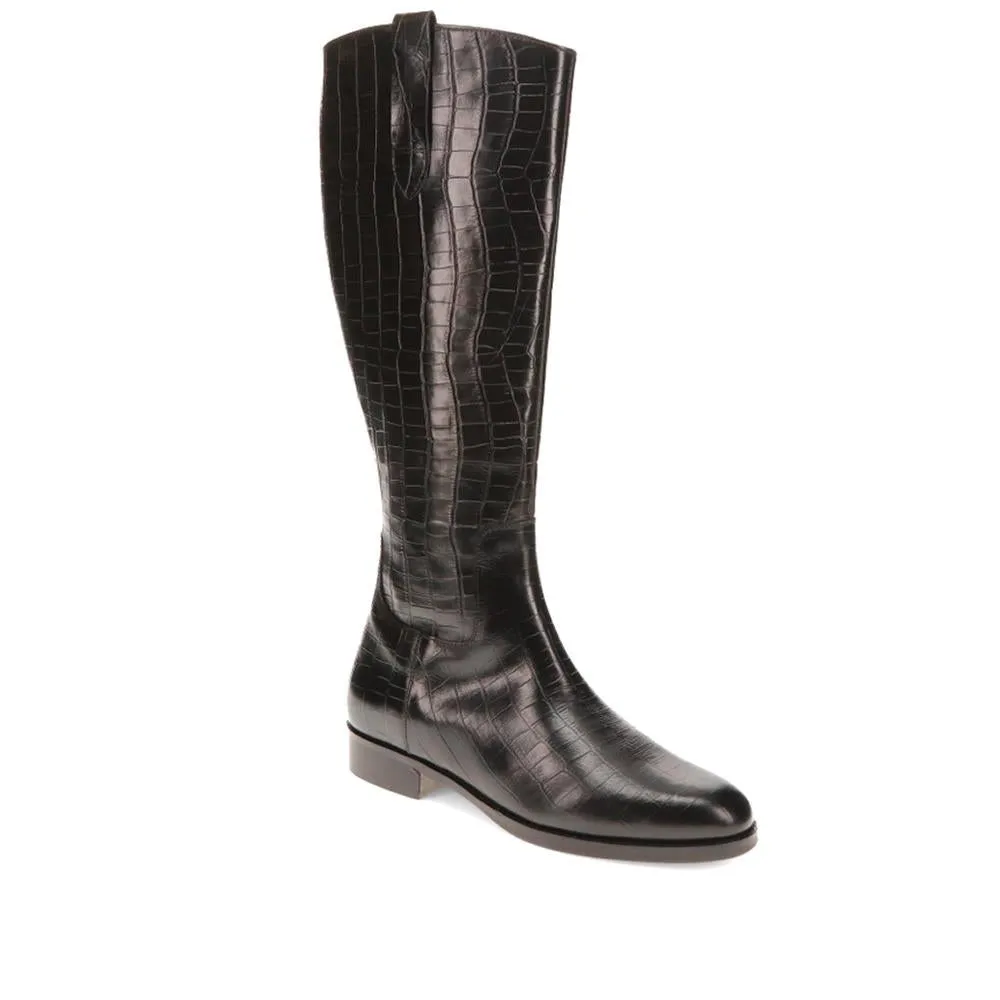 Emelia Small Calf Fit Leather Boots - EMELIAS / 326 209 - Black Croc sold by Jones Bootmaker product image thumbnail 2