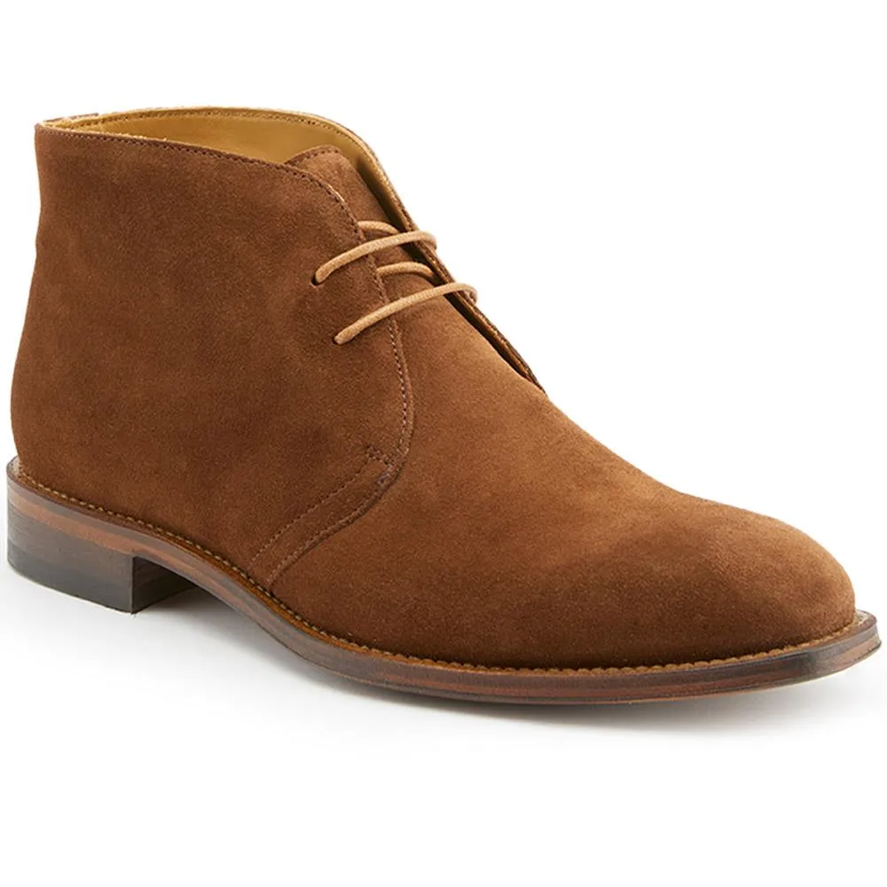 Campbell Blake Stitched Suede Desert Boots - CAMPBELL / 321 132 - Tobacco Suede sold by Jones Bootmaker product image thumbnail 2