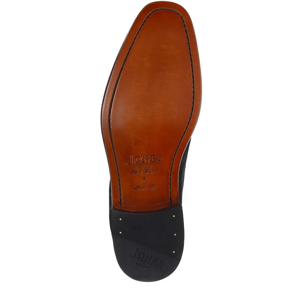 Campbell Blake Stitched Suede Desert Boots - CAMPBELL / 321 132 - Black Suede sold by Jones Bootmaker product image thumbnail 4