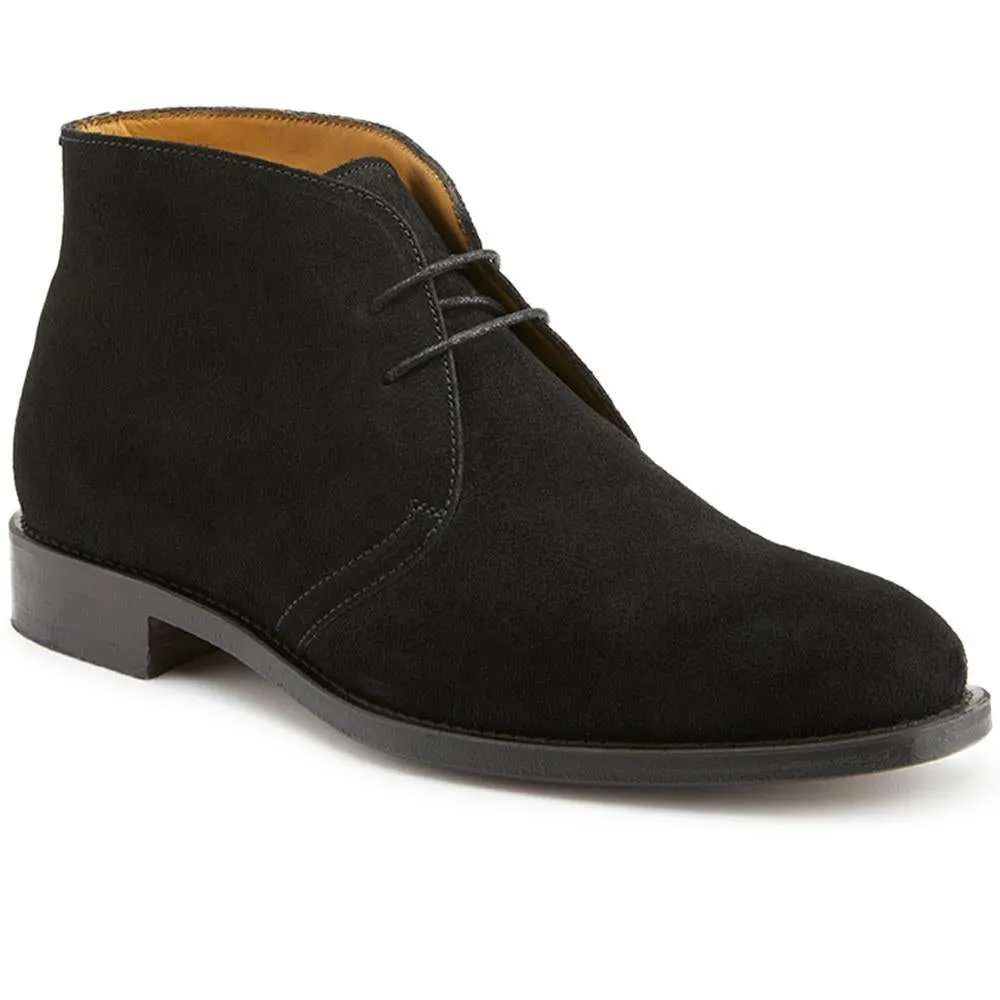 Campbell Blake Stitched Suede Desert Boots - CAMPBELL / 321 132 - Black Suede sold by Jones Bootmaker product image thumbnail 2
