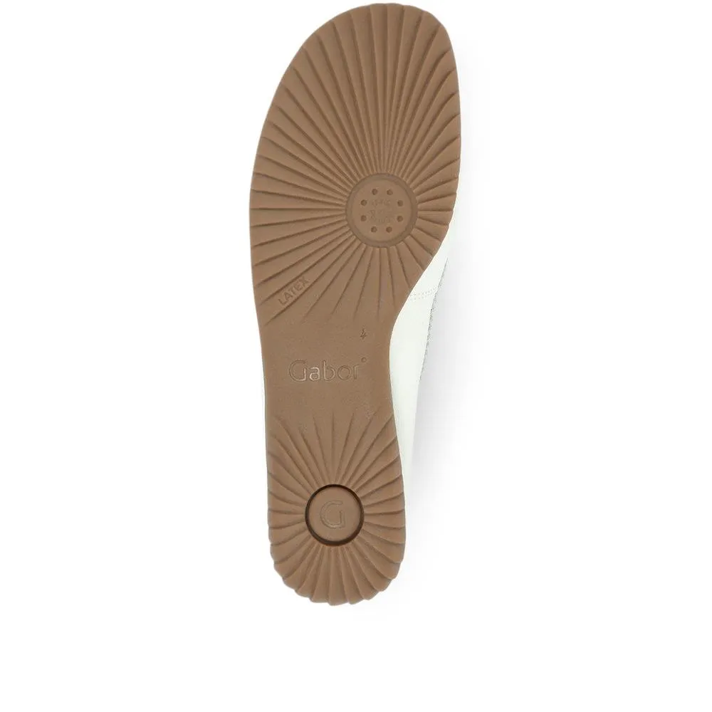 Wide Fit California Leather Moccasin - GAB29566 / 314 654 - White-Silver sold by Jones Bootmaker product image thumbnail 5