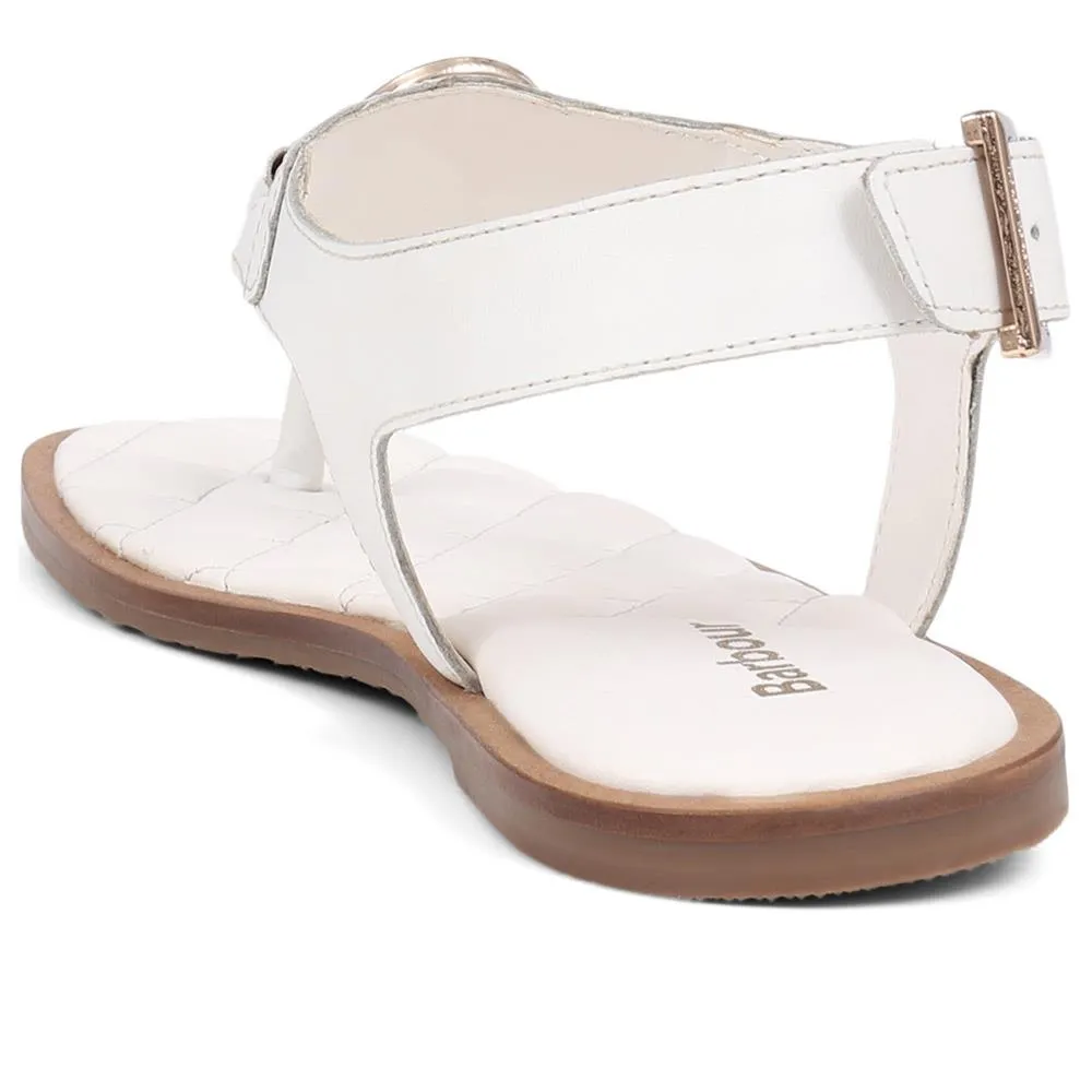 Vivienne Embellished Leather Sandals - BARBR39506 / 324 825 - White sold by Jones Bootmaker product image thumbnail 3