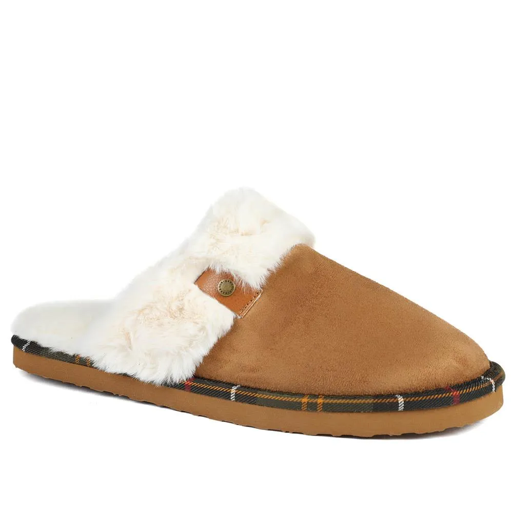 Barbour Claudia Mule Slippers - BARBR42507 / 328 566 - Tan sold by Jones Bootmaker product image thumbnail 2