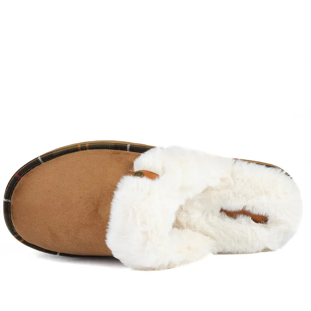 Barbour Claudia Mule Slippers - BARBR42507 / 328 566 - Tan sold by Jones Bootmaker product image thumbnail 4