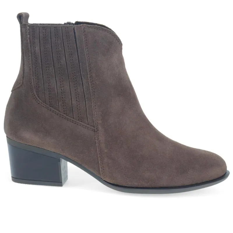 Kristin Leather Ankle Boots - GAB40511 / 325 885 - Grey Suede sold by Jones Bootmaker