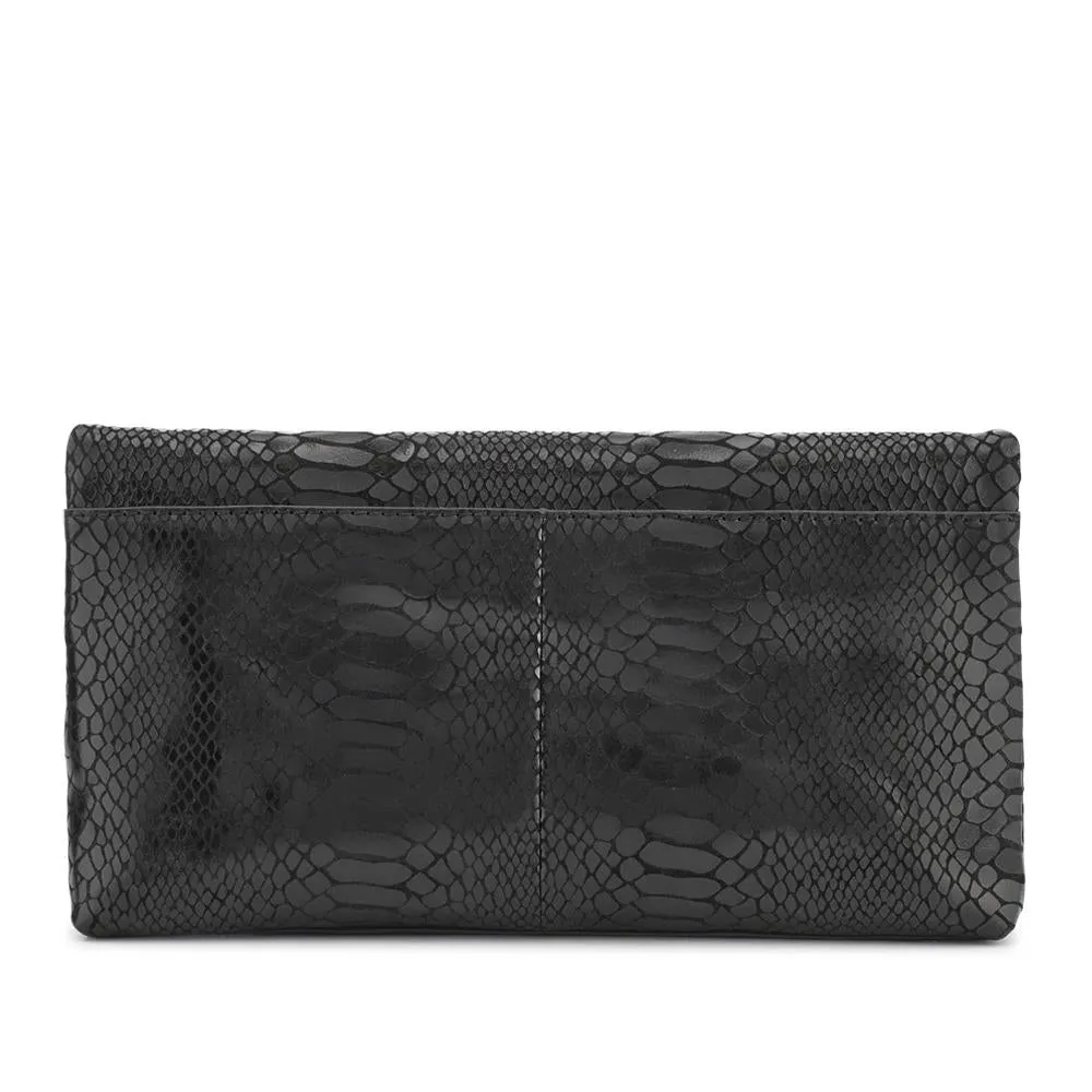 Wylie Fold-Over Metallic Clutch - WYLIE / 323 893 - Black Snake sold by Jones Bootmaker product image thumbnail 2