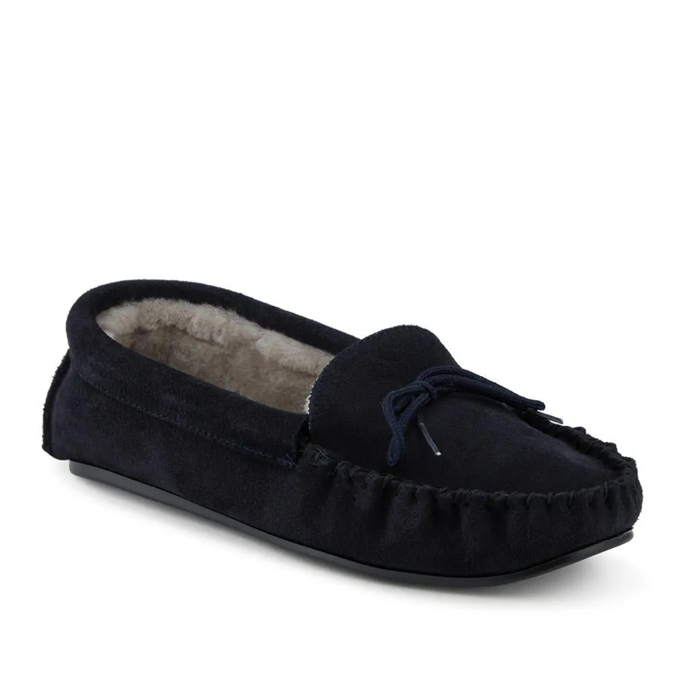 Drapers Ruby Sheepskin Moccasins - DRAPR42509 / 328 466 - Navy Suede sold by Jones Bootmaker product image thumbnail 2