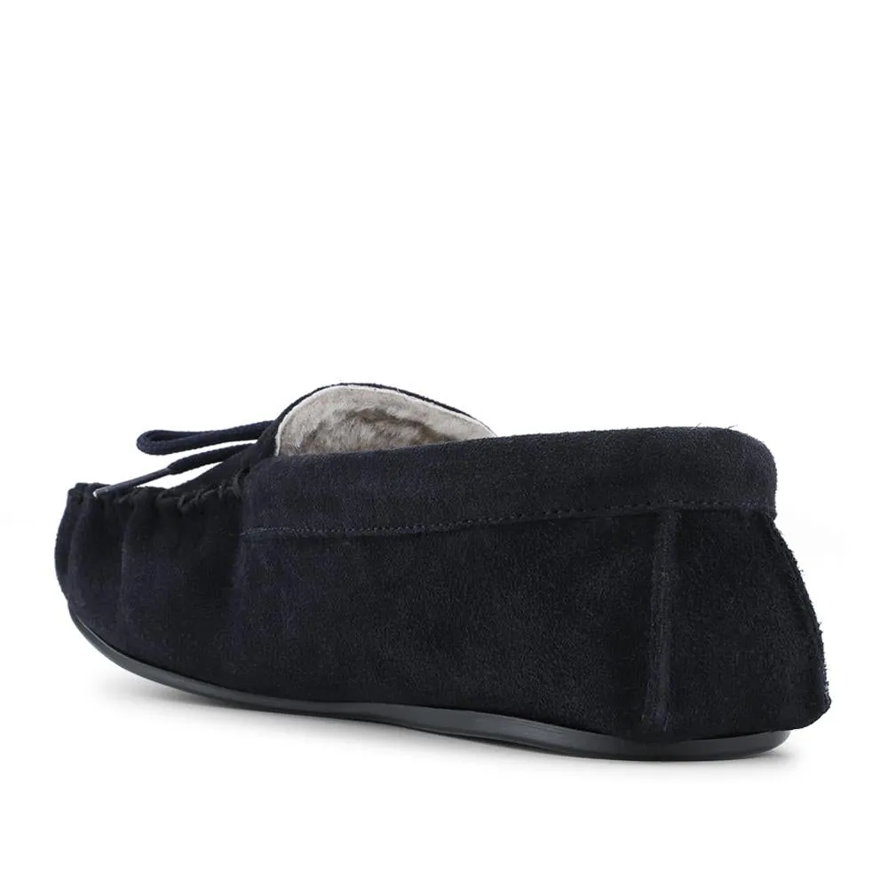 Drapers Ruby Sheepskin Moccasins - DRAPR42509 / 328 466 - Navy Suede sold by Jones Bootmaker product image thumbnail 3