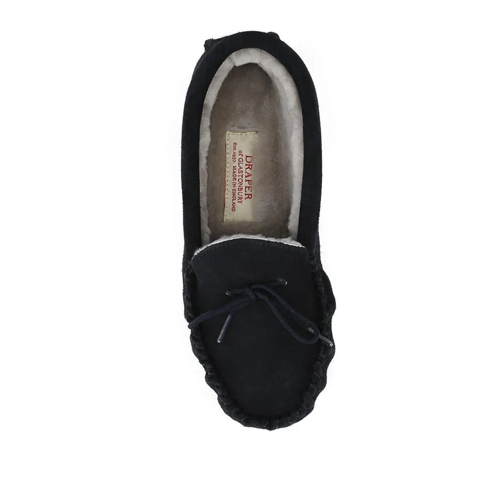 Drapers Ruby Sheepskin Moccasins - DRAPR42509 / 328 466 - Navy Suede sold by Jones Bootmaker product image thumbnail 4