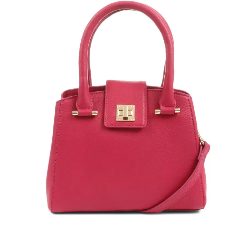 Whimsy Leather Top Handle Bag - WHIMSY / 323 891 - Pink sold by Jones Bootmaker