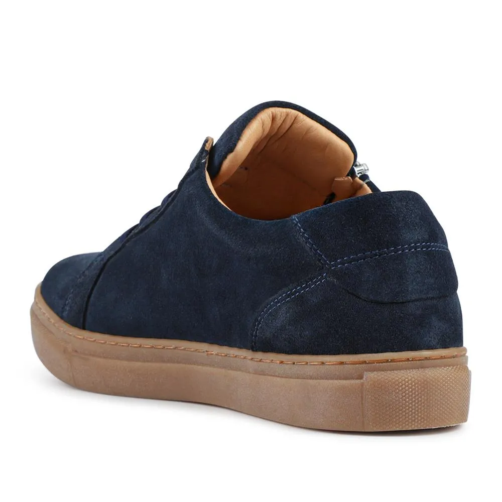 Padova2 Leather Lace-Up Trainers - PADOVA2 / 324 917 - Navy Suede sold by Jones Bootmaker product image thumbnail 3