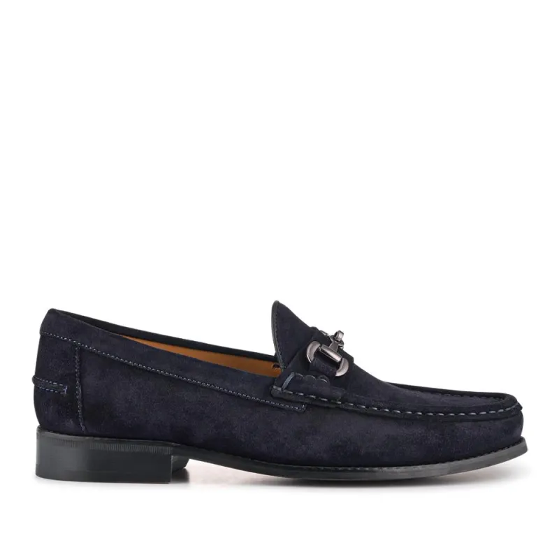 Roan Leather Slip-On Shoes - ROAN / 326 791 - Navy Suede sold by Jones Bootmaker