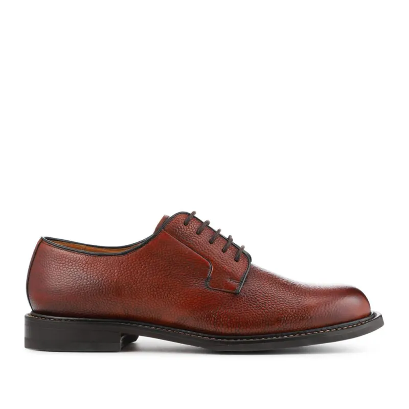 Barnes Goodyear Welt Leather Lace-Up Shoes - BARNES / 327 073 - Tan Grain sold by Jones Bootmaker