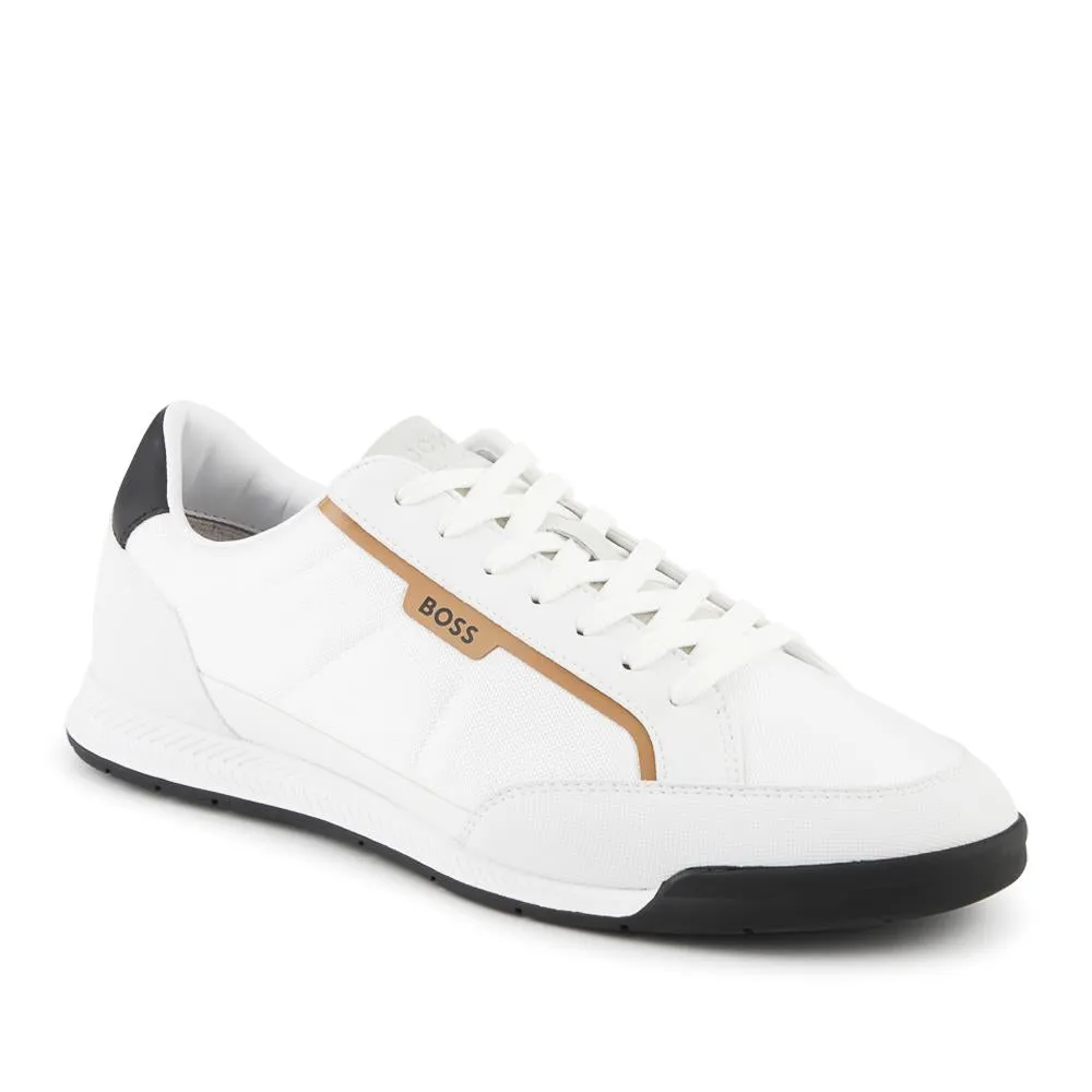 Hugo Boss Mixed-Material Lace Up Trainers - HUGO42502 / 327 808 - White sold by Jones Bootmaker product image thumbnail 2