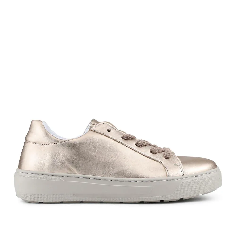 Gabor Leather Platform Trainers - GAB43001 / 328 667 - Gold sold by Jones Bootmaker