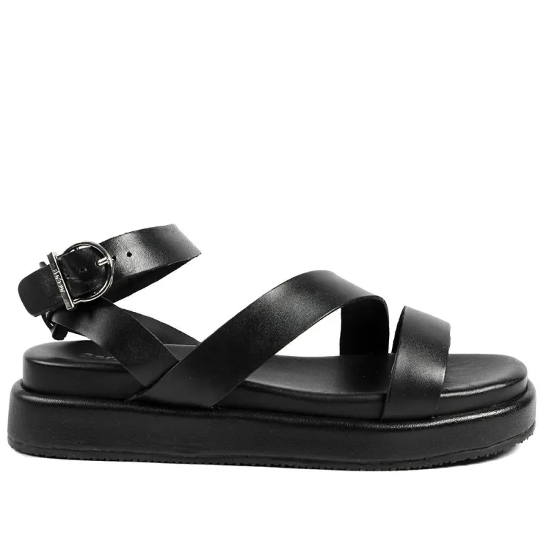 Barbour Ivy Leather Sandals - BARBR42511 / 329 030 - Black made by Barbour