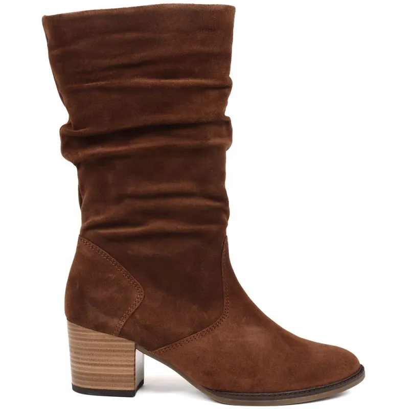 Ramona Suede Slouch Calf Boot - GAB30557 / 316 635 sold by Jones Bootmaker