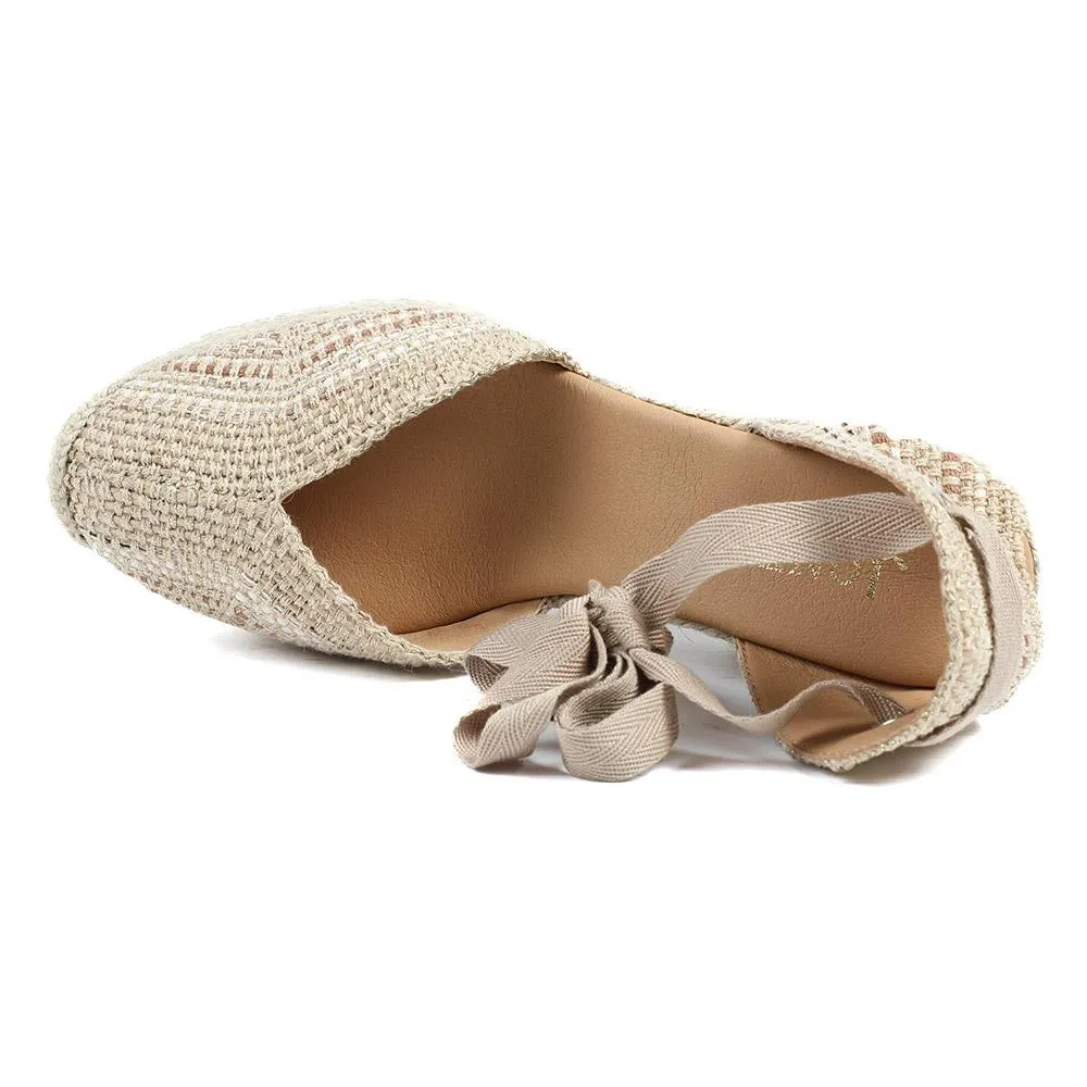 Alyssa Wedge Espadrille Sandals - ALYSSA / 320 328 - Beige Multi sold by Jones Bootmaker product image thumbnail 4