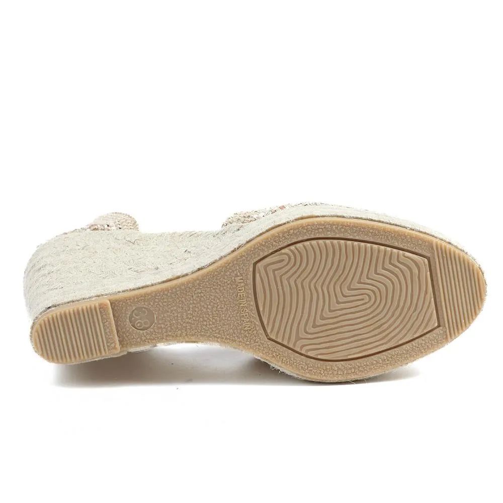 Alyssa Wedge Espadrille Sandals - ALYSSA / 320 328 - Beige Multi sold by Jones Bootmaker product image thumbnail 5