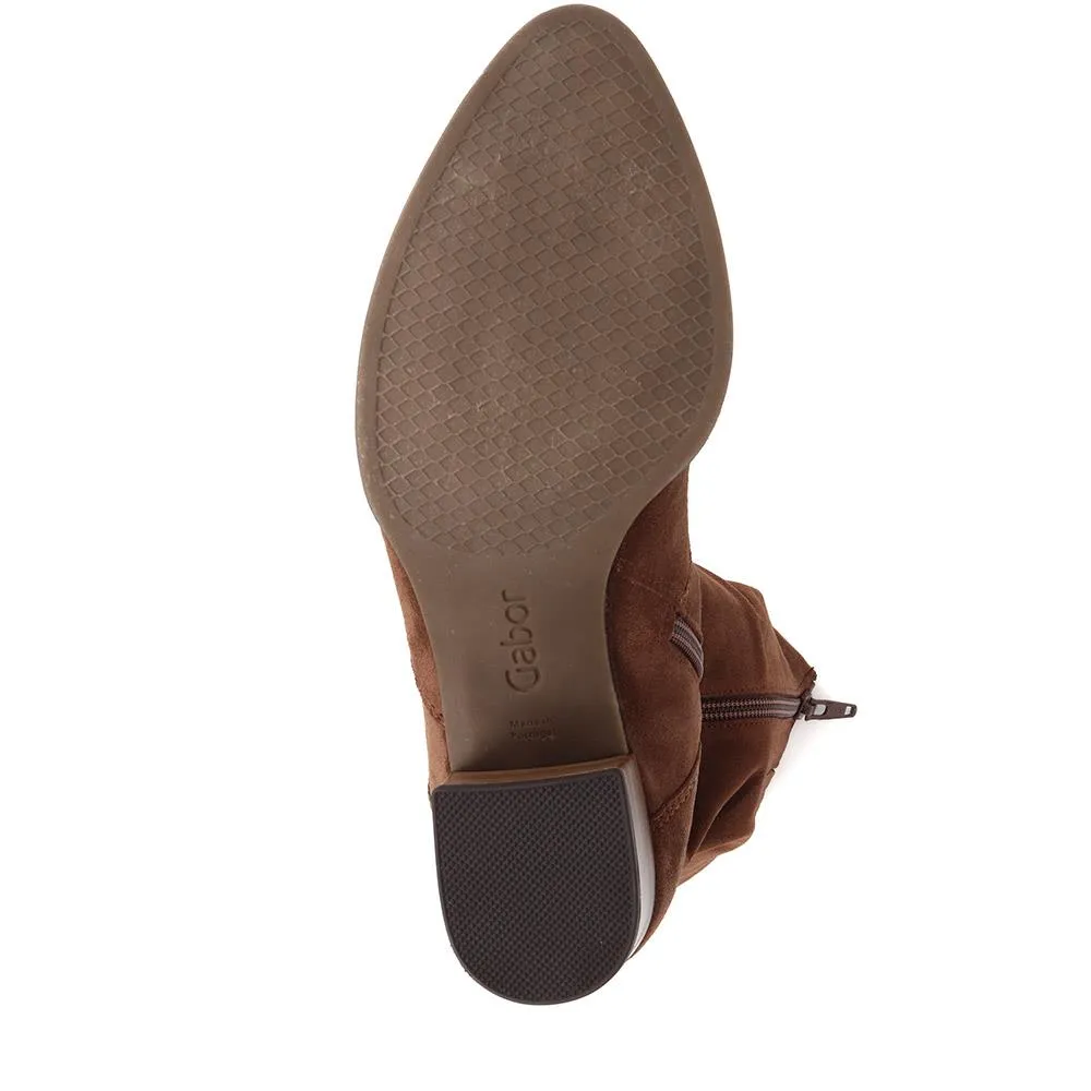 Ramona Suede Slouch Calf Boot - GAB30557 / 316 635 - Tan Suede sold by Jones Bootmaker product image thumbnail 4