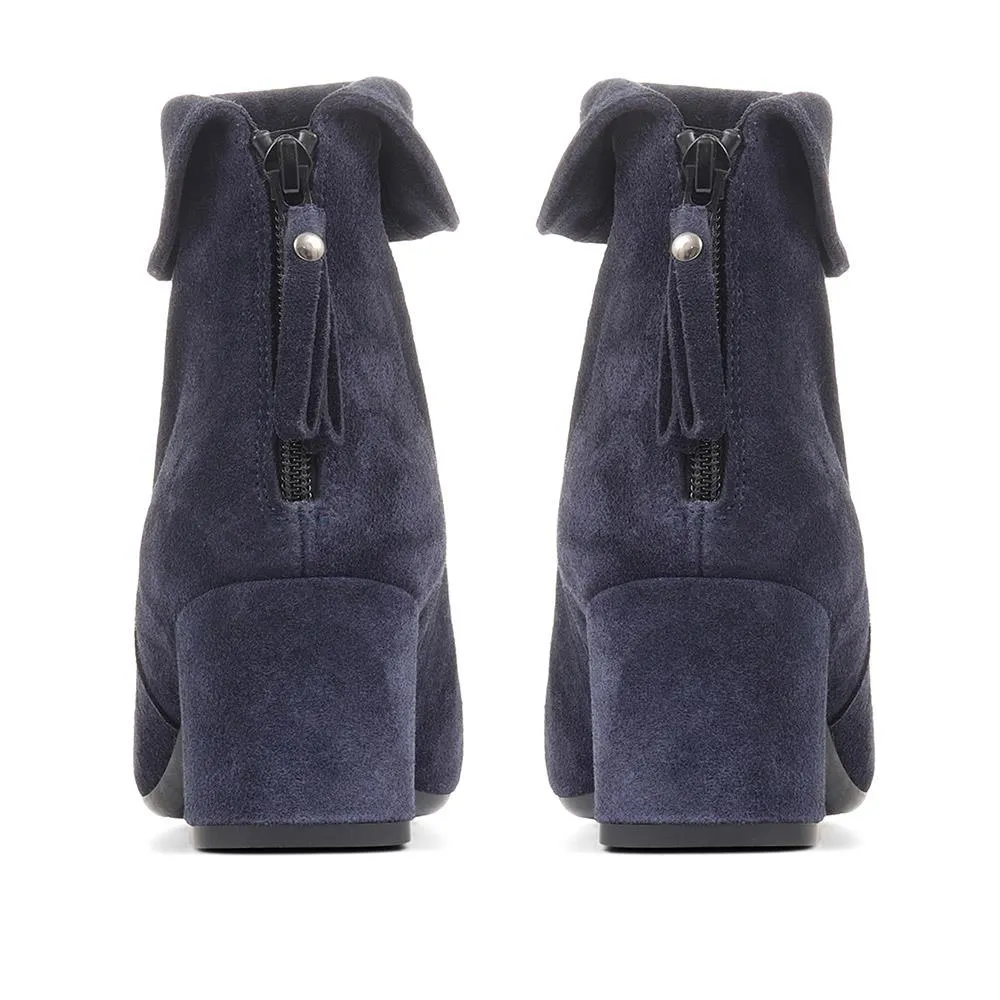 Lylah Heeled Ankle Boots - LYLAH / 322 544 - Navy sold by Jones Bootmaker product image thumbnail 3