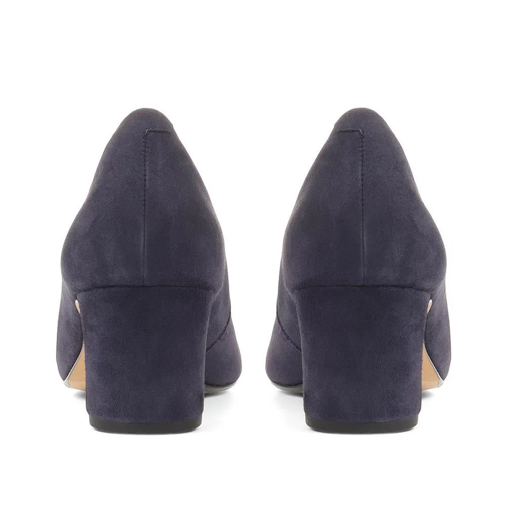 Zoey Leather Court Shoes - ZOEY / 323 597 - Navy sold by Jones Bootmaker product image thumbnail 4