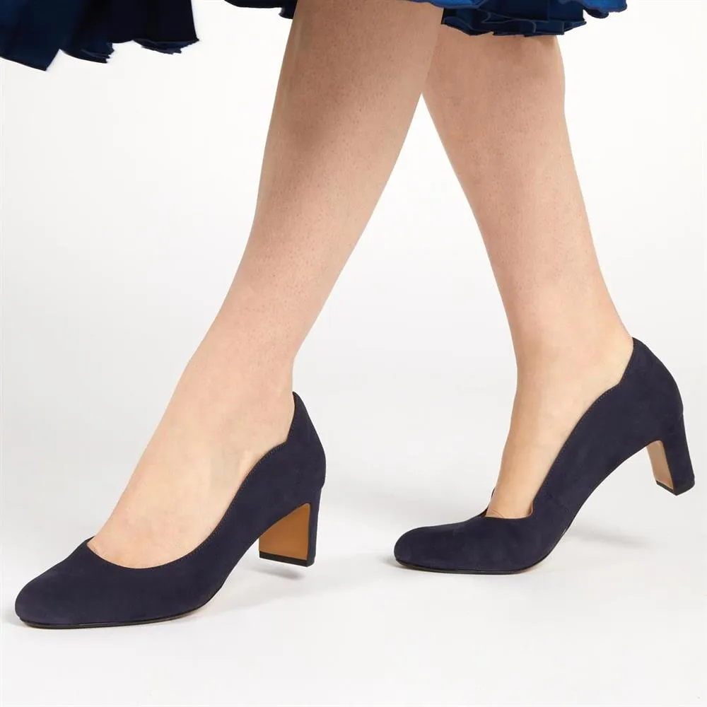 Zoey Leather Court Shoes - ZOEY / 323 597 - Navy sold by Jones Bootmaker product image thumbnail 2