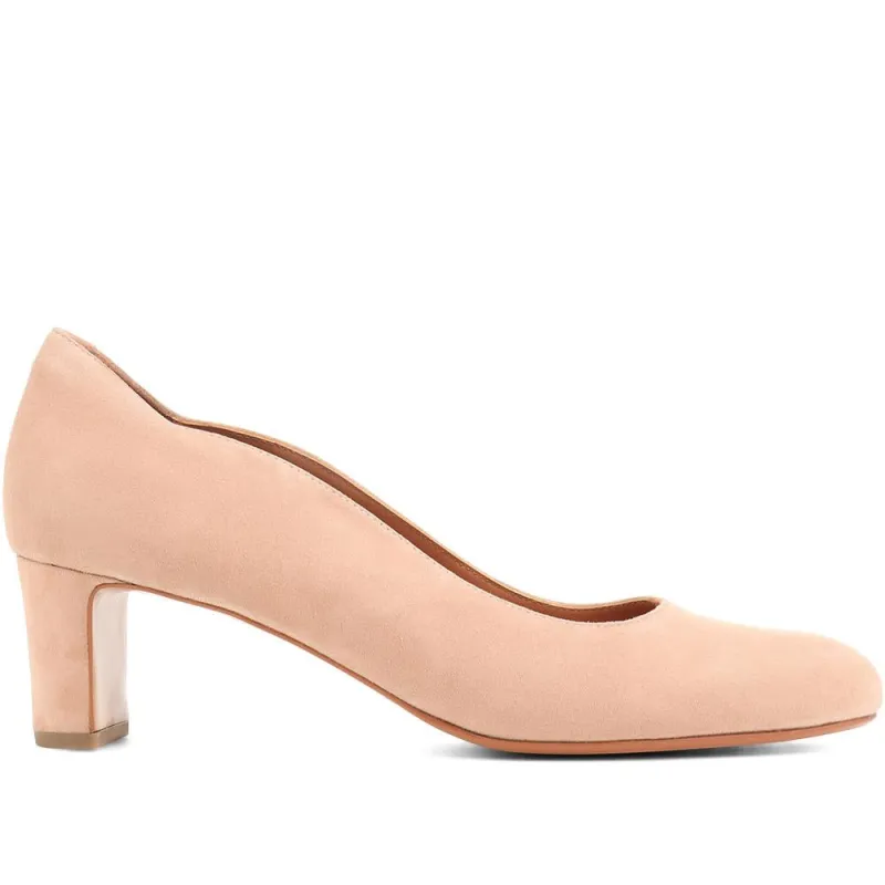 Zoey Leather Court Shoes - ZOEY / 323 597 - Beige sold by Jones Bootmaker