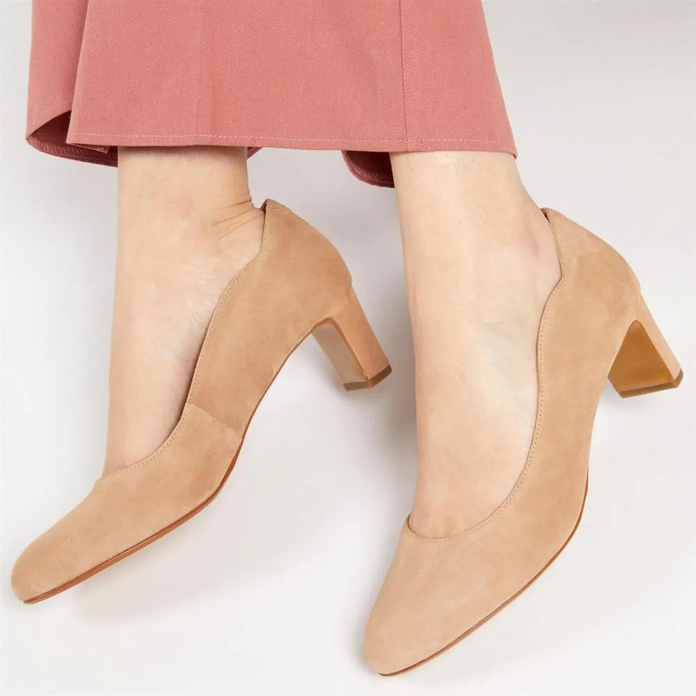 Zoey Leather Court Shoes - ZOEY / 323 597 - Beige sold by Jones Bootmaker product image thumbnail 2