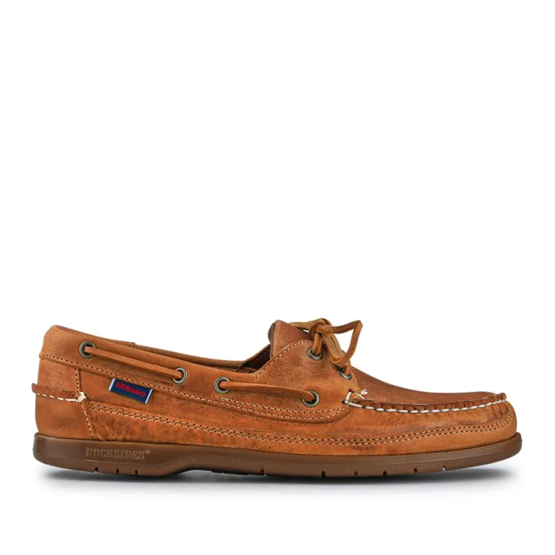 Sebago Men's Leather Moccasins - ARDGB41502 / 327 530 - Tan sold by Jones Bootmaker