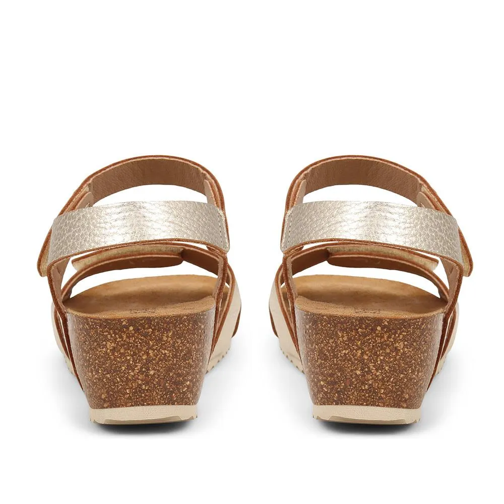 Joanie Leather Sandals - JOANIE / 325 288 - Gold sold by Jones Bootmaker product image thumbnail 3