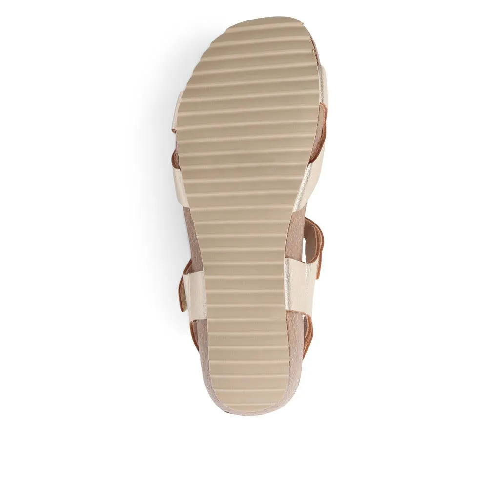 Joanie Leather Sandals - JOANIE / 325 288 - Gold sold by Jones Bootmaker product image thumbnail 4