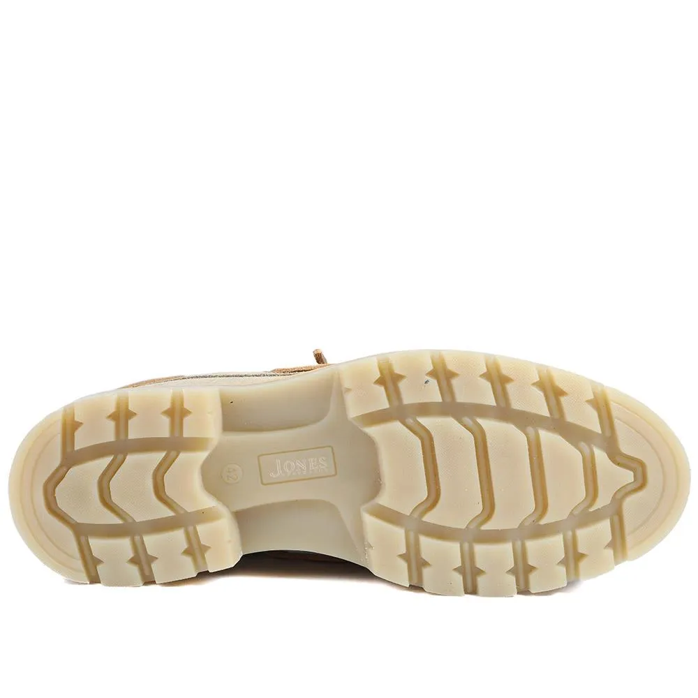 Perivale Chunky Leather Moccasins - PERIVALE / 328 812 - Sand Suede sold by Jones Bootmaker product image thumbnail 5