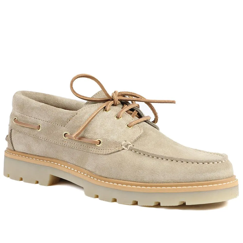 Perivale Chunky Leather Moccasins - PERIVALE / 328 812 - Sand Suede sold by Jones Bootmaker product image thumbnail 2