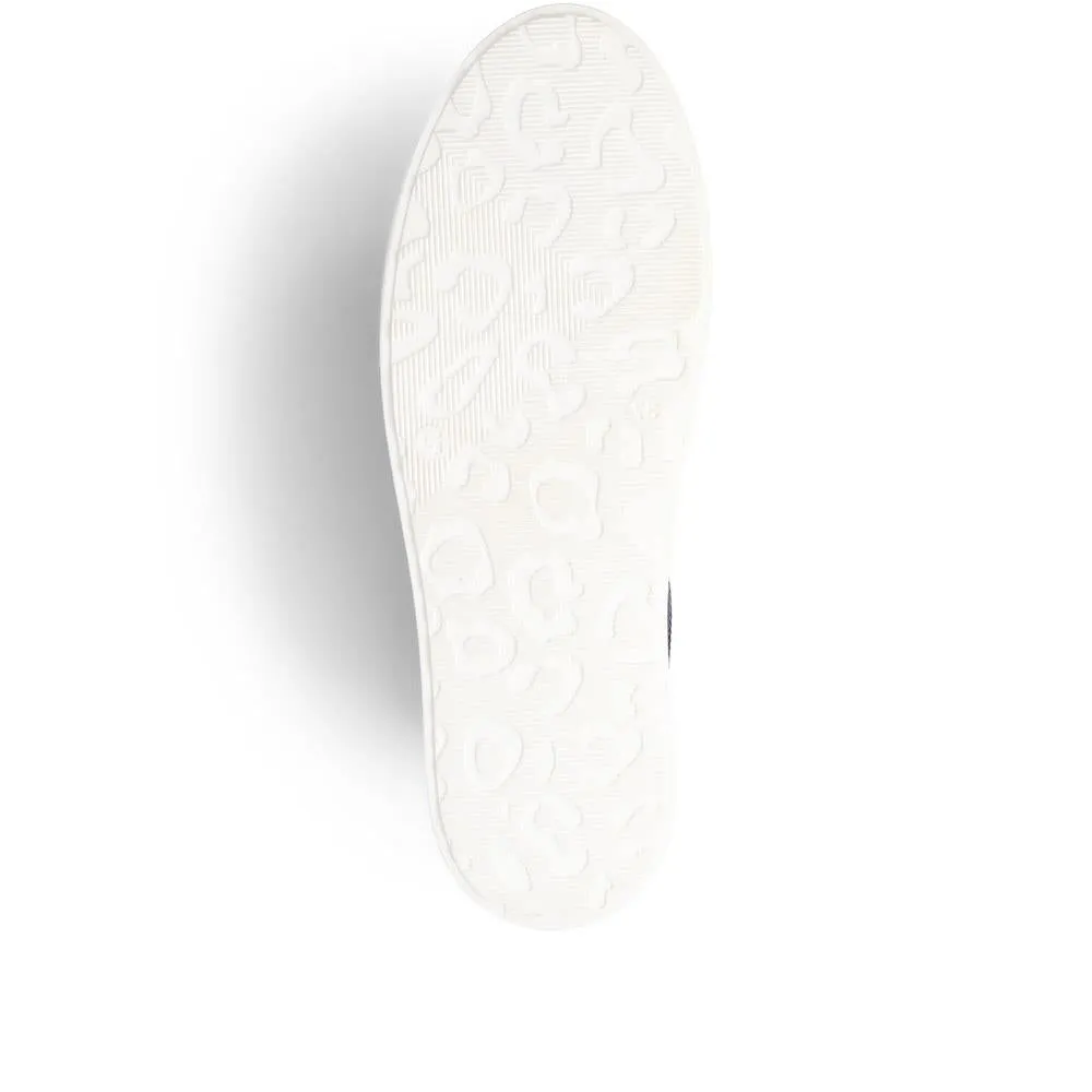 Amaliada Leather Platform Trainers - AMALIADA / 325 316 - Navy sold by Jones Bootmaker product image thumbnail 4