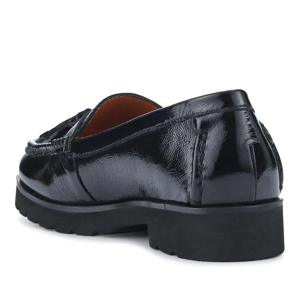 Leather Casual Slip-On Shoes - GERANIUM2 / 326 780 - Black Patent sold by Jones Bootmaker product image thumbnail 3