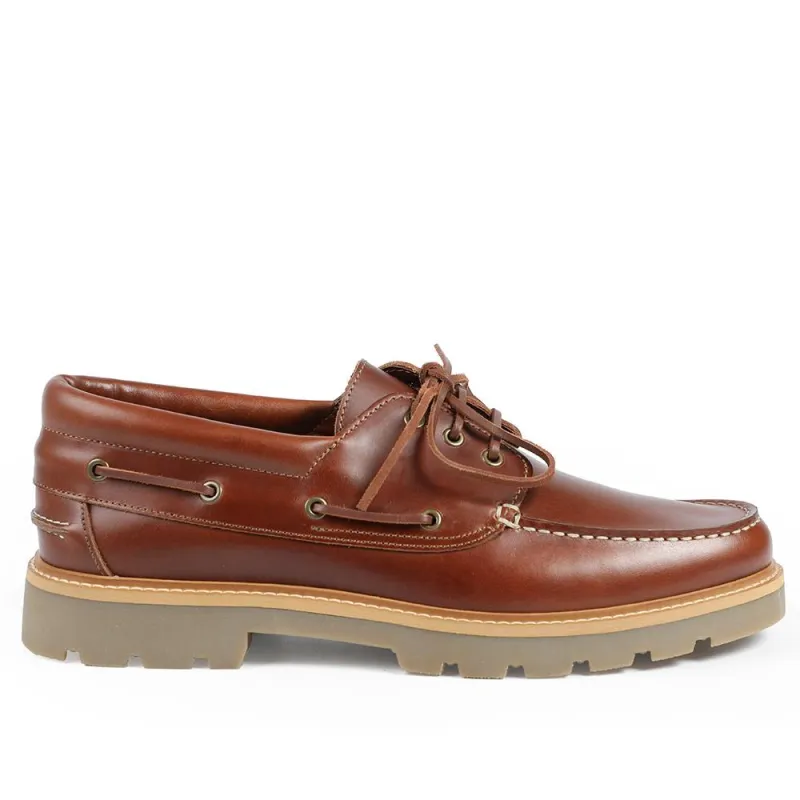 Perivale Chunky Leather Moccasins - PERIVALE / 328 812 - Cognac sold by Jones Bootmaker