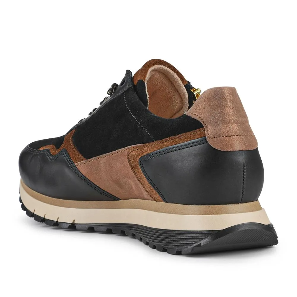 Hollywell Gabor Leather Zip & Lace Trainers - GAB42502 / 327 741 - Brown Multi sold by Jones Bootmaker product image thumbnail 3