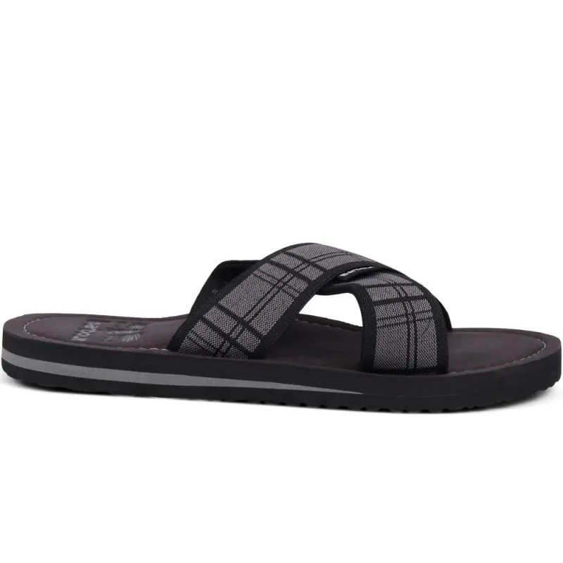 Toeman Beach Sandal - BARBR39500 / 324 829 - Black sold by Jones Bootmaker