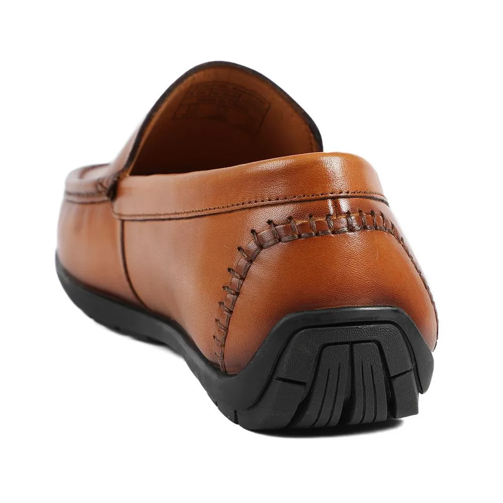 Rawston Wide Fit Smart Leather Slip-On Shoes - RAWSTON / 327 069 - Tan sold by Jones Bootmaker product image thumbnail 3