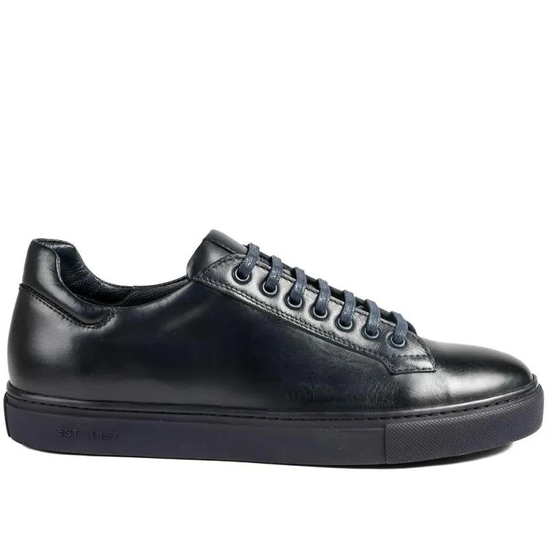 Simon Leather Men's Trainers - SIMON / 319 270 - Navy Leather made by Jones Bootmaker
